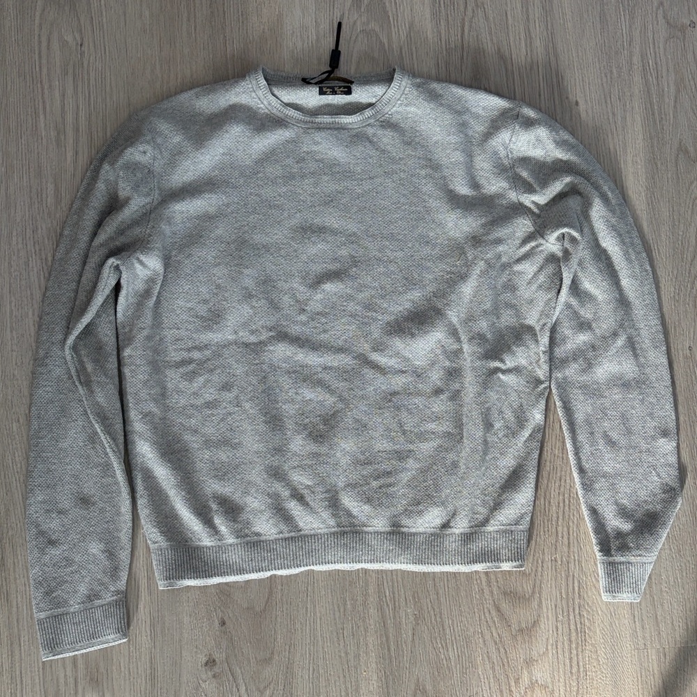 Massimo Dutti Gray Crewneck Sweater